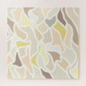 そのSoアイボリー幾何学的抽象芸術パターン ジグソーパズル (横)