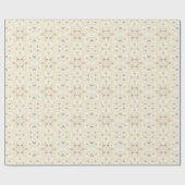 そのSoアイボリー幾何学的抽象芸術パターン ラッピングペーパー (フラット)