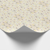 そのSoアイボリー幾何学的抽象芸術パターン ラッピングペーパー (角)