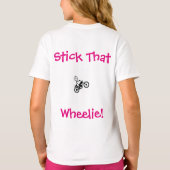 そのWheelieを付けて下さい! Tシャツを波立たせて下さい Tシャツ (裏面)