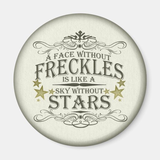 そばかすが可愛い マグネット (正面)
