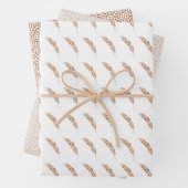 そばかすのある羽のシグネチャーラッピング紙 ラッピングペーパーシート (インサイチュ)