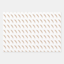 そばかすのある羽のシグネチャーラッピング紙 ラッピングペーパーシート