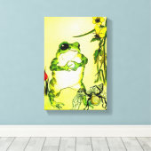 そばかすのカエル キャンバスプリント (インサイチュ (ウッドフロア))