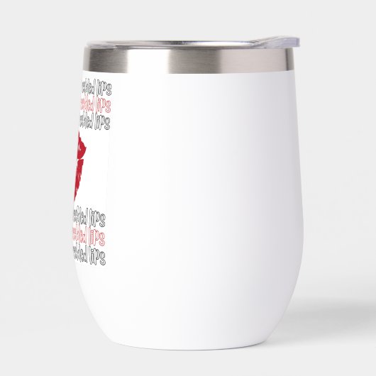 そばかすの唇タンブラー (左面)