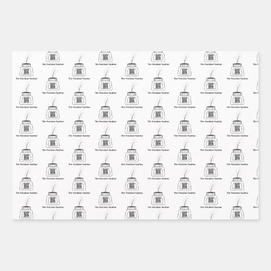 そばかすの羽 ラッピングペーパーシート (正面3)