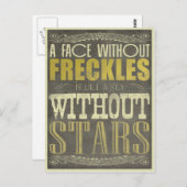 そばかすは素晴らし ポストカード (正面/裏面)