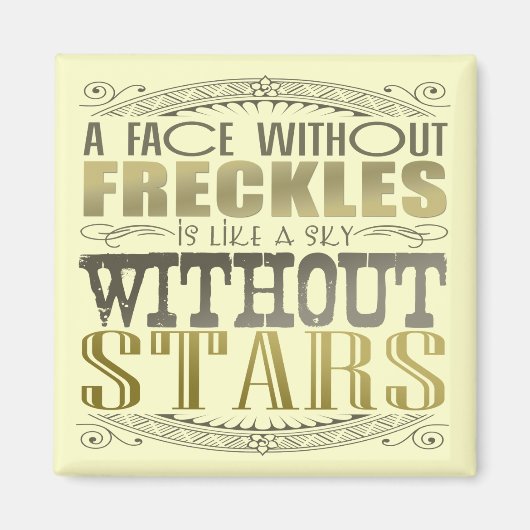 そばかすは素晴らし マグネット (正面)