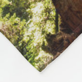 そびえ立つレッドウッズ フリースブランケット (角)