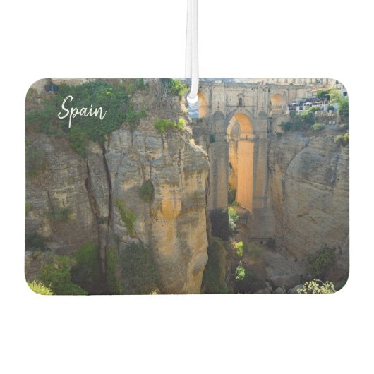 そびえ立つロンダ橋 – スペイ実在ン カーエアーフレッシュナー (正面)