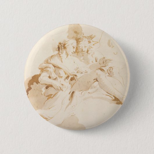 そよ風および植物相 缶バッジ (正面)