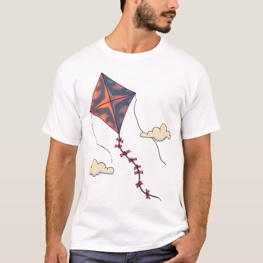 そよ風に舞う凧の冒険 Tシャツ (正面)