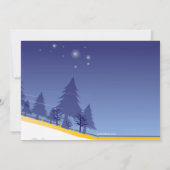 そりおもしろい冬誕生日招待状 招待状 (裏面)