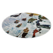 そりで掘り出す カッティングボード (角)