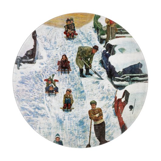 そりで掘り出す カッティングボード (正面)