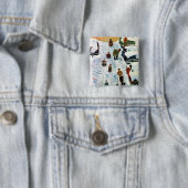 そりで掘り出す 缶バッジ (インサイチュ)