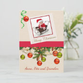 そりと緑のフォトクリスマスカード シーズンカード (スタンド正面)