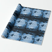 そりと馬のラッピング紙 ラッピングペーパー (アンロールド)