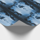 そりと馬のラッピング紙 ラッピングペーパー (角)