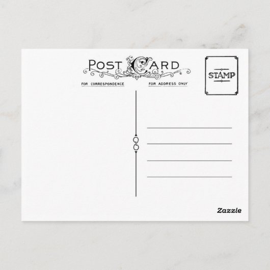 そりに乗る ポストカード (裏面)