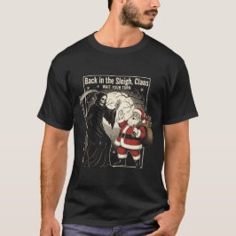そりに戻って、クラウス。順番を待って Tシャツ