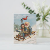 そりのカラフルヴィンテージ格言 ポストカード (スタンド正面)