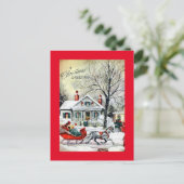 そりのクリスマスの挨拶 シーズンポストカード (スタンド正面)