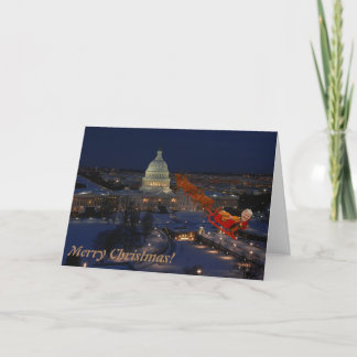 そりのクリスマスカードのドナルド・トランプ シーズンカード
