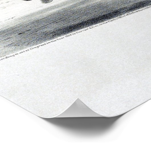 そりのレース – 1859 ポスター (角)