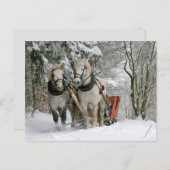 そりの乗り物はがき ポストカード (正面/裏面)