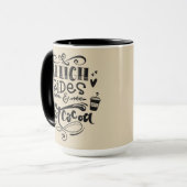 そりの乗車および熱いココア-クリスマスのマグ マグカップ (正面左)