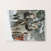 そりの乗車 ジグソーパズル (横)