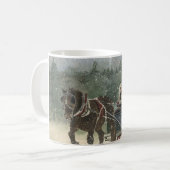 そりの乗車、Stoweヴァーモント コーヒーマグカップ (正面左)