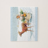 そりの女の子 ジグソーパズル (縦)