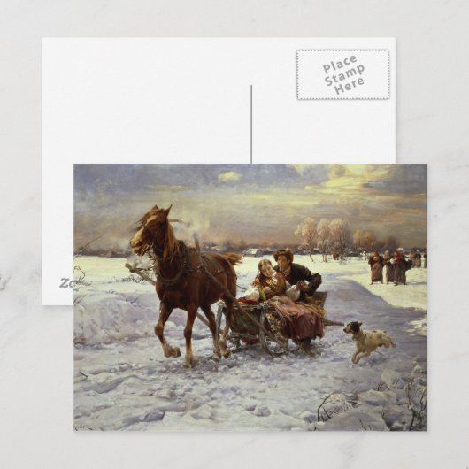 そりの恋人 ポストカード (正面/裏面)