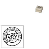 そりの日付スタンプで配達されたクリスマスハンド ラバースタンプ (押印)