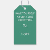 そりの毛よ気に!-フェスティバルドッグギフトラベル ギフトタグ (裏面)