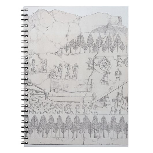 そりの飛んだBullを、から「動かしているアッシリア ノートブック (正面)