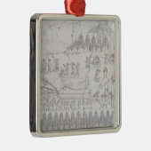 そりの飛んだBullを、から「動かしているアッシリア メタルオーナメント (右)