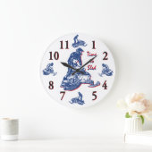 そりまでの時間-スノーモービル時計 ラージ壁時計 (ホーム)