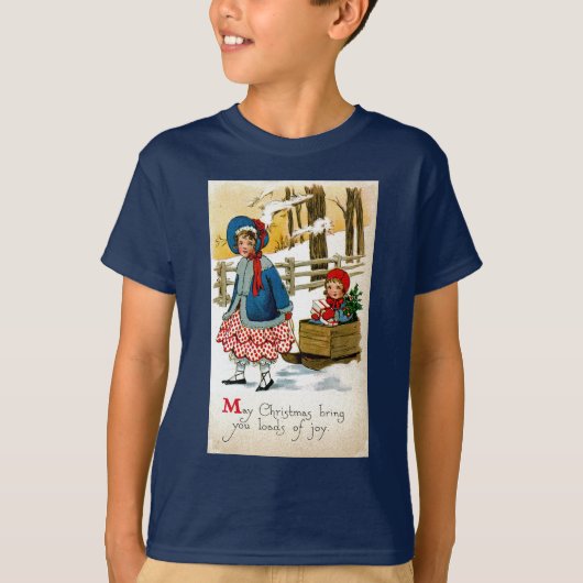 そりを引く Tシャツ (正面)