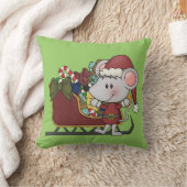 そりを持つサンタのマウス クッション (ブランケット)