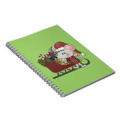 そりを持つサンタのマウス ノートブック (右側)