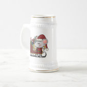 そりを持つサンタのマウス ビールジョッキ (正面左)