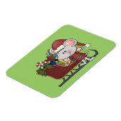 そりを持つサンタのマウス マグネット (左側)