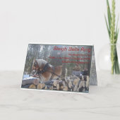 そりベルリングや輪クリスマスカード シーズンカード (裏面)