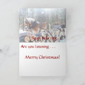 そりベルリングや輪クリスマスカード シーズンカード (内部)