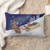 そり乗りアクセント枕 ランバークッション (ブランケット)