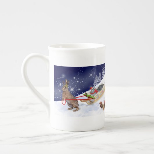 そり乗りマグ ボーンチャイナマグカップ (左)