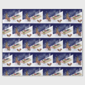 そり乗り包み紙 ラッピングペーパー (フラット)